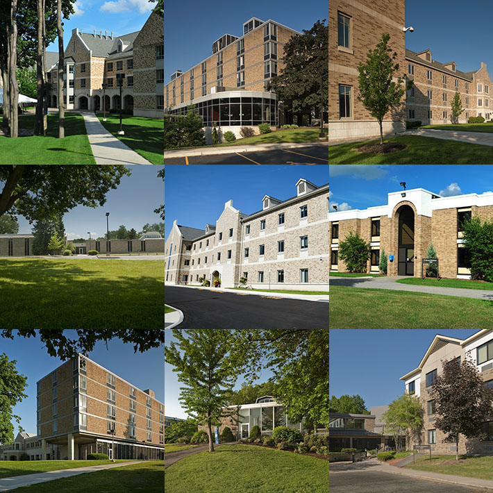 Shots of all nice residence halls at ̳.